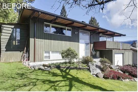 Home exterior before renovation